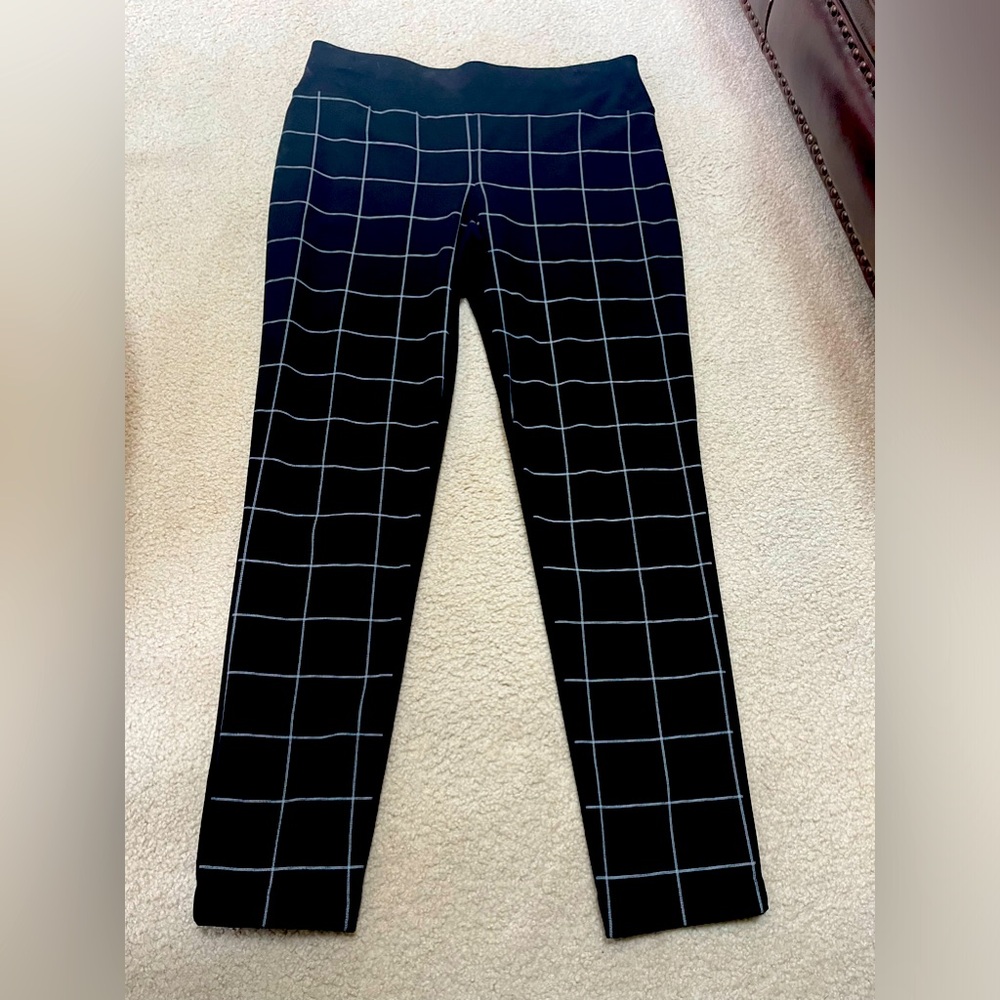 Size 16 INC black pants. Plaid front, solid black back NEVER WORN New with tags!